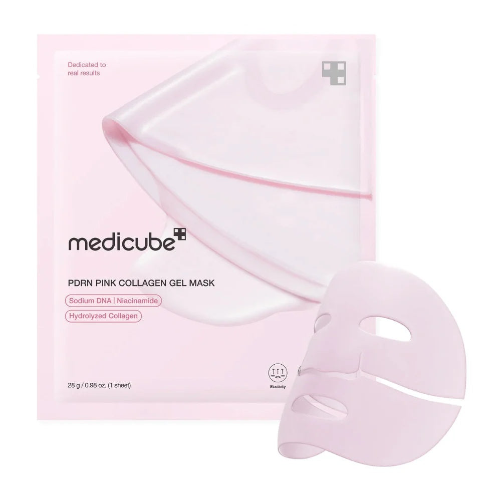 Medicube - Mascarilla en Gel de Colágeno Rosa con PDRN – Hidratación, Regeneración y Luminosidad