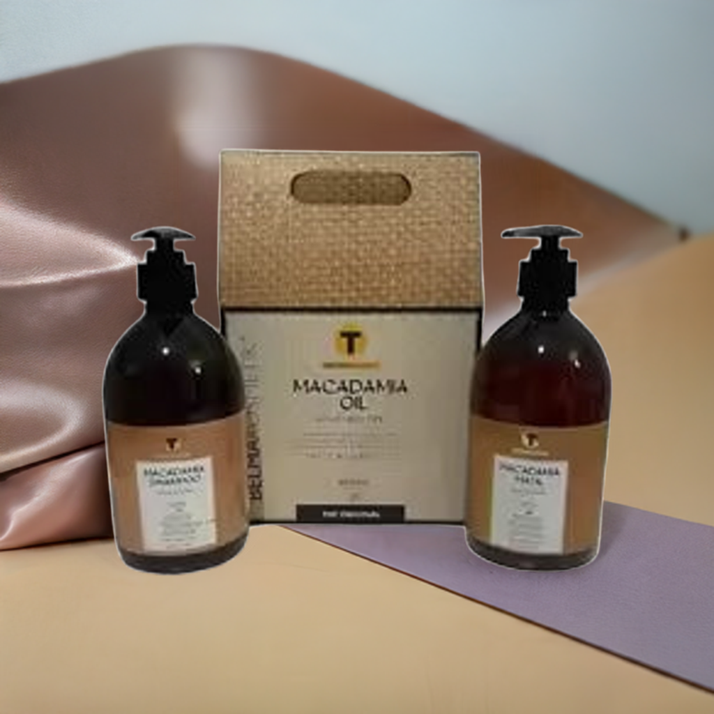Belma kosmetik-Macadamia Home Care Kit 500+500 ml-Box de mantenimiento para casa.