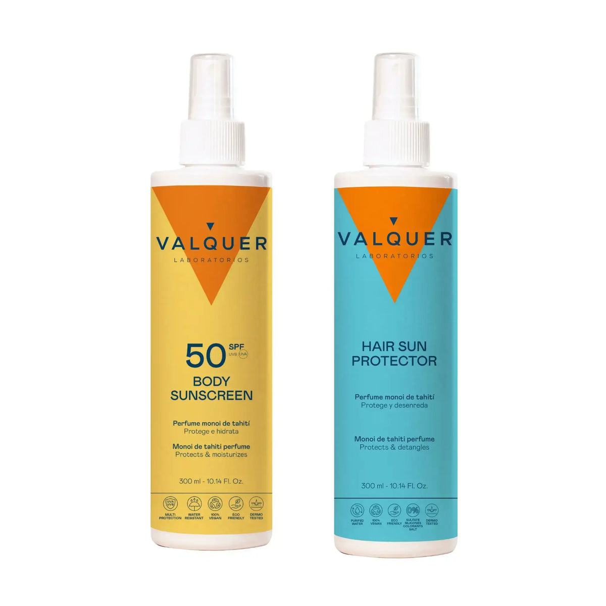 Pack Protector Solar Corporal SPF 50 y Protector Solar Capilar - 600 ml